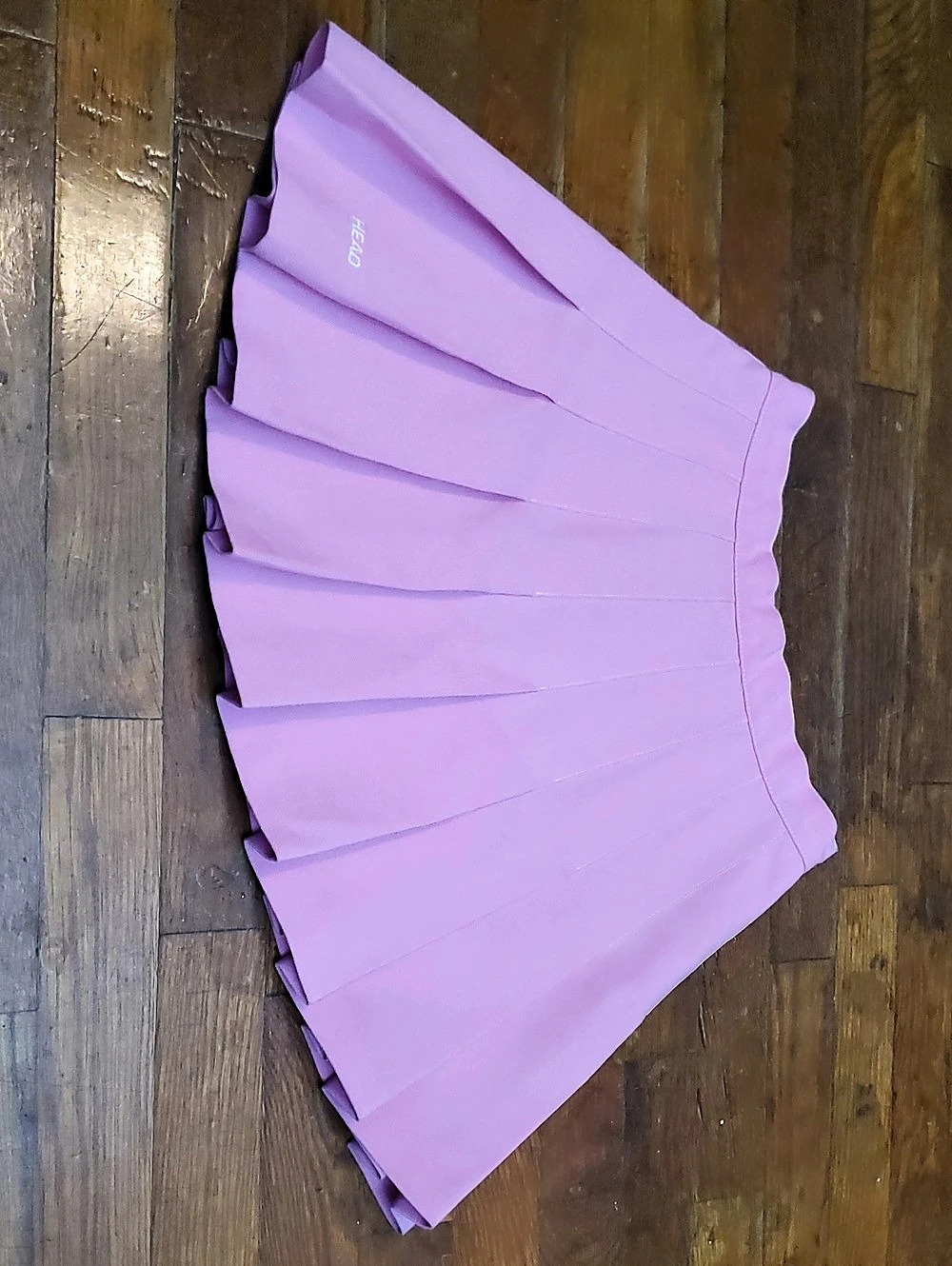 Head Pleated Mini Skirt in Pink Like New